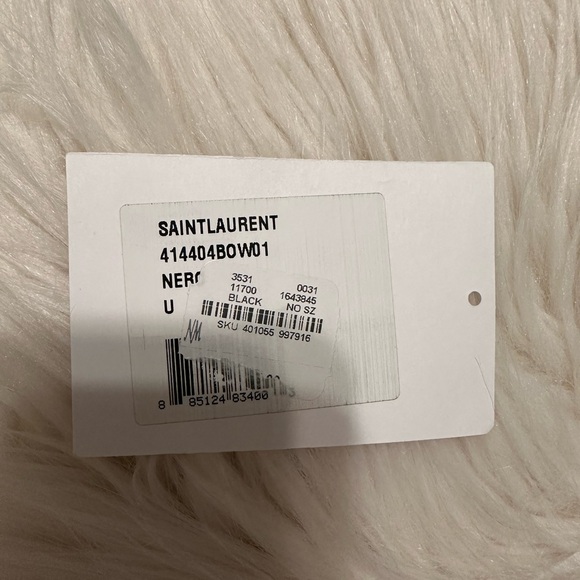 NWT Yves Saint Laurent Black Leather Wallet - Picture 10 of 13